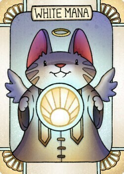 White Mana Counter Card Front