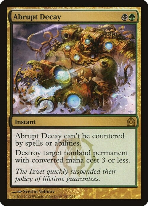 Abrupt Decay Card Front