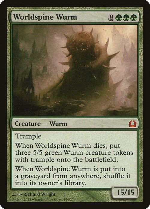 Worldspine Wurm Card Front