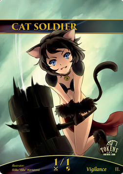 Cat Soldier Card Front