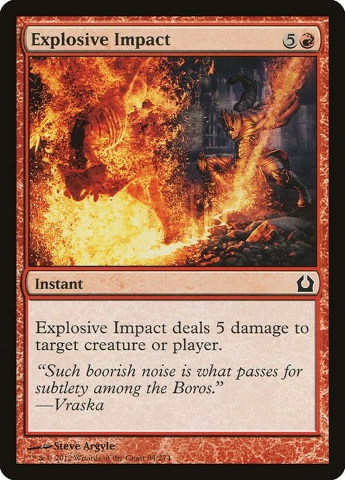 Explosive Impact Card Front