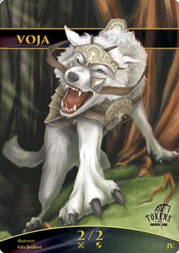 Voja Wolf Card Front