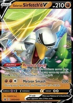 Galarian Sirfetch'd V [Resolute Spear | Meteor Smash] Card Front