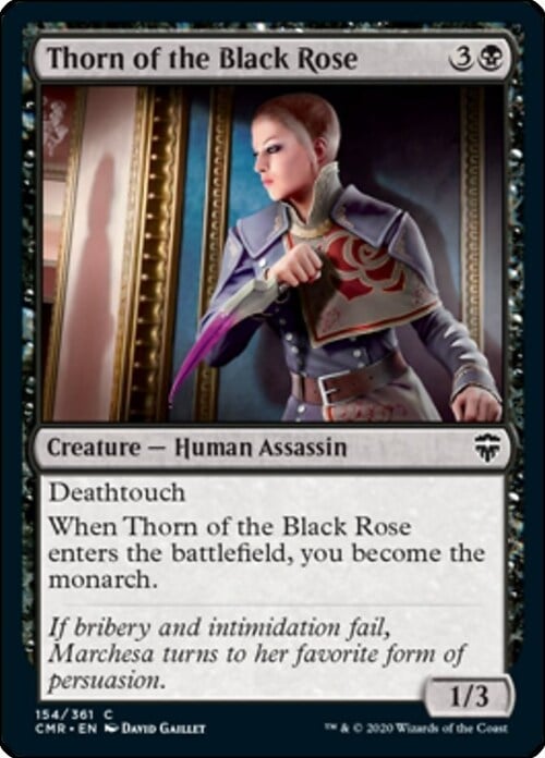Thorn of the Black Rose Card Front