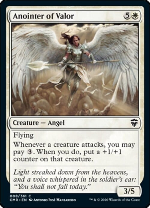 Anointer of Valor Card Front