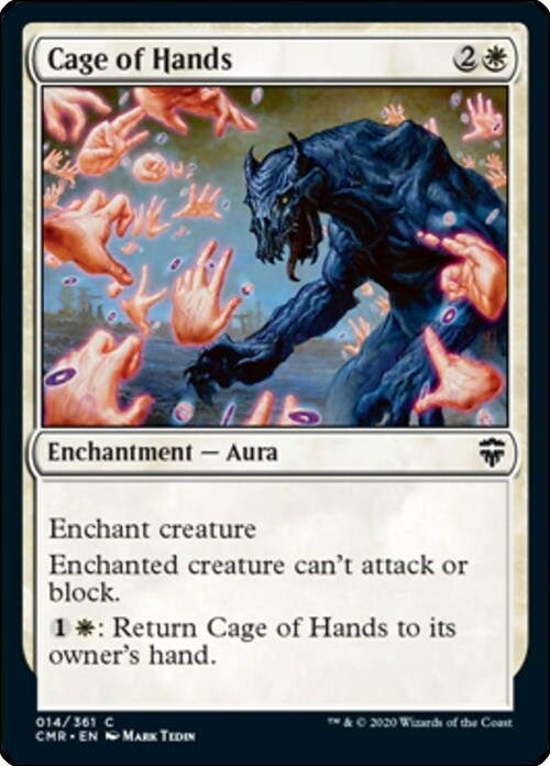 Cage of Hands Card Front