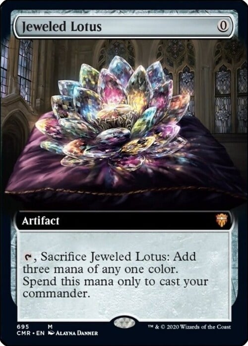 Jeweled Lotus Card Front