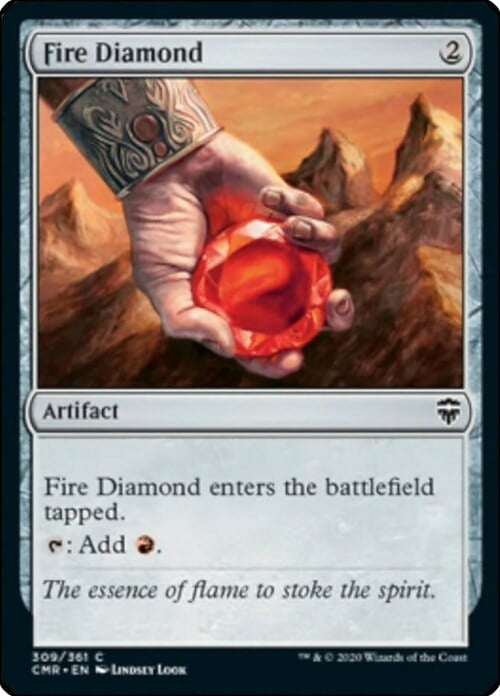Fire Diamond Card Front