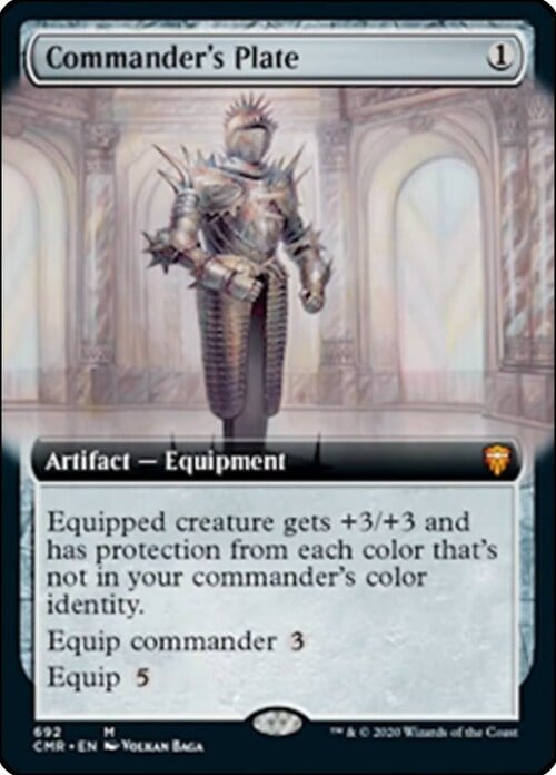 Commander's Plate Card Front