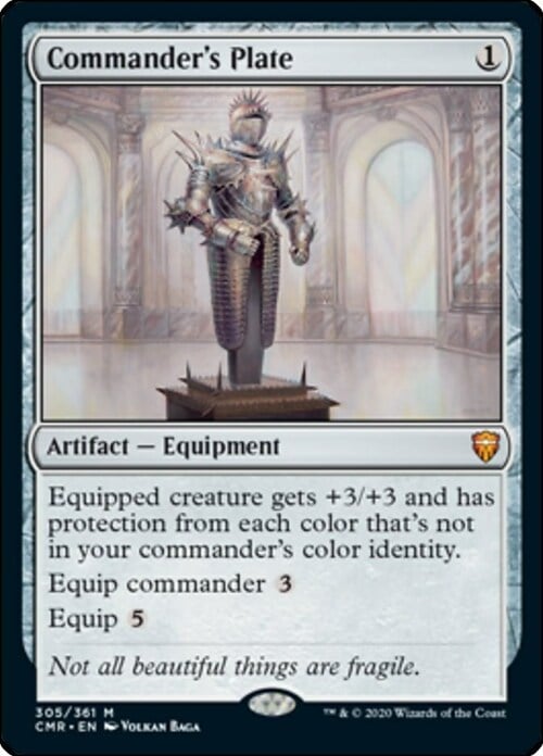 Commander's Plate Card Front