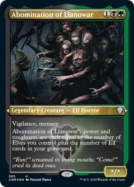 Abomination of Llanowar Card Front