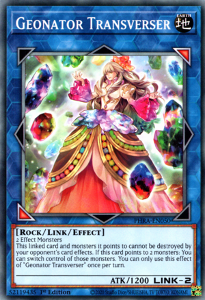 Geonator Transverser Card Front