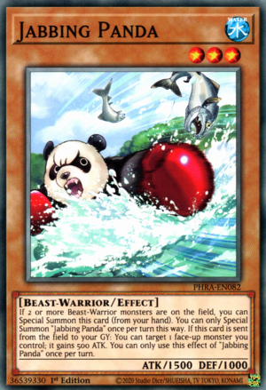 Panda Pugile Card Front