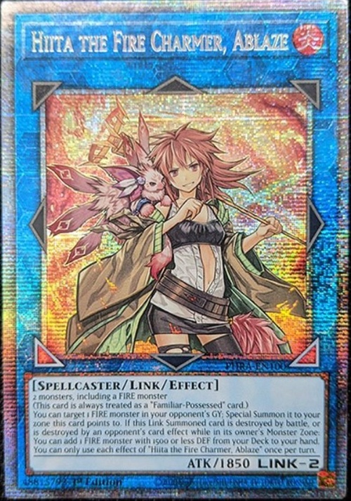 Hiita the Fire Charmer, Ablaze Card Front