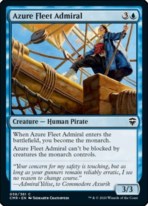 Azure Fleet Admiral Card Front