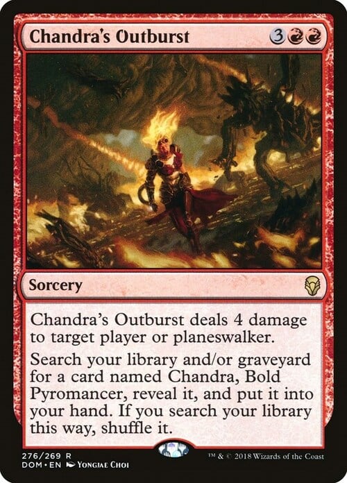 Chandra's Outburst Card Front