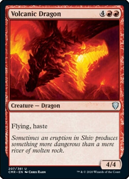 Volcanic Dragon Card Front