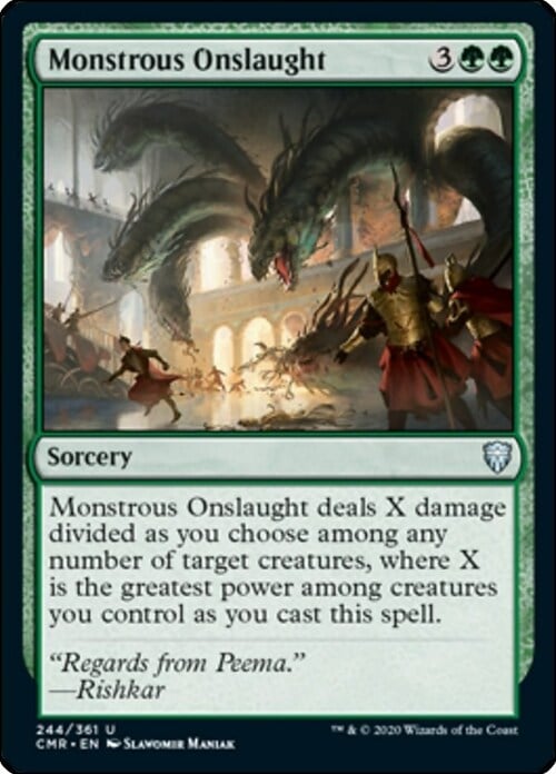 Monstrous Onslaught Card Front