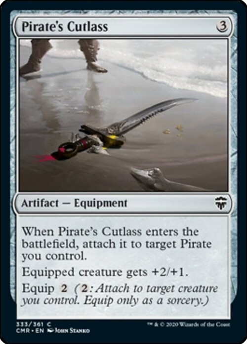 Pirate's Cutlass Card Front