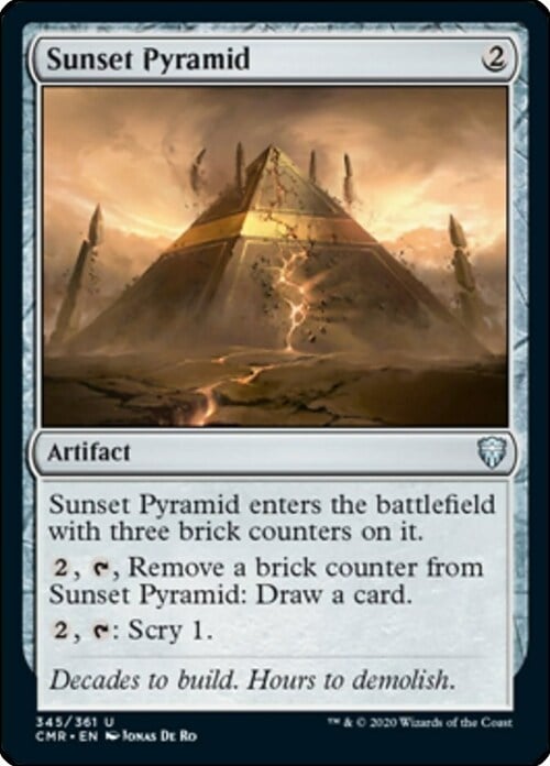 Piramide del Tramonto Card Front