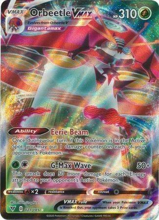Orbeetle VMAX [Eerie Beam | G-Max Wave] Card Front