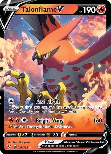 Talonflame V Card Front