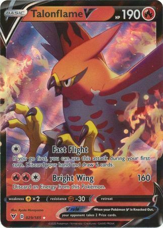 Talonflame V [Fast Flight | Bright Wing] Card Front