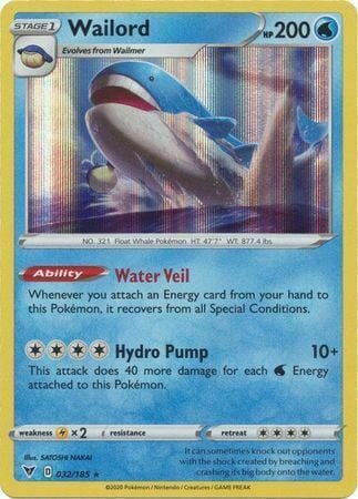 Wailord [Water Veil | Hydro Pump] Card Front