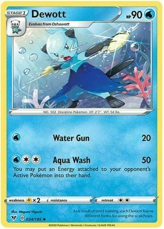 Dewott [Water Gun | Aqua Wash] Card Front