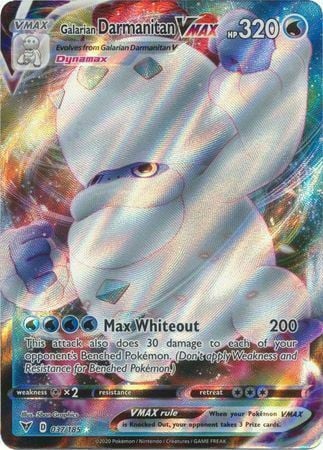 Galarian Darmanitan VMAX [Max Whiteout] Card Front