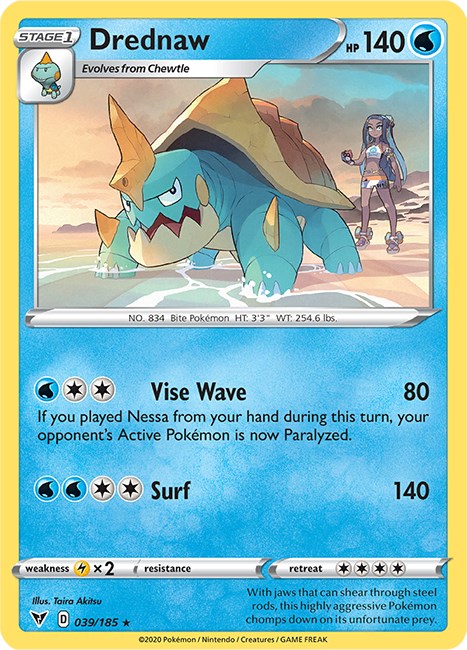 drednaw pokemon card price - Champions Path 75/73 Weakness Lightning 2 Resistance None None Retreat Cost 2020 Pokemon Sword & Shield