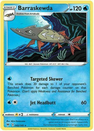 Barraskewda [Targeted Skewer | Jet Headbutt] Card Front