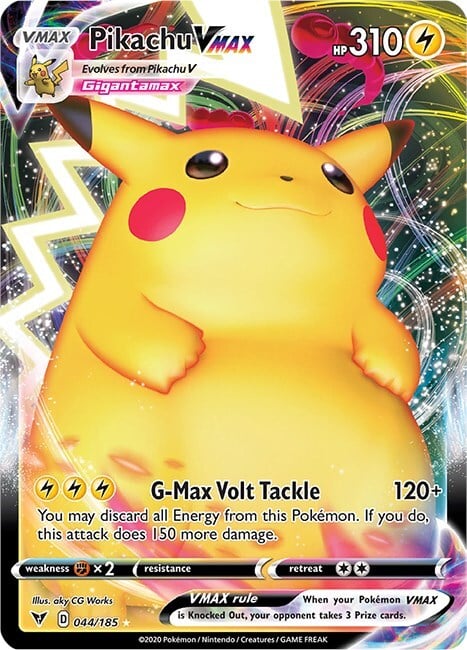 Pikachu VMAX Card Front