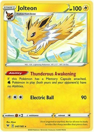 Jolteon [Thunderous Awakening | Electric Ball] Card Front