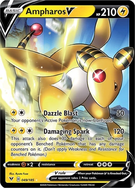 Ampharos V Card Front
