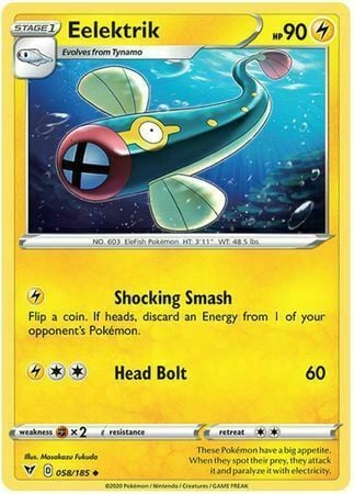 Eelektrik [Shocking Smash | Head Bolt] Card Front