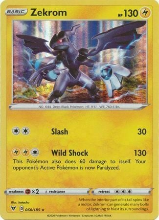 Zekrom [Slash | Wild Shock] Card Front