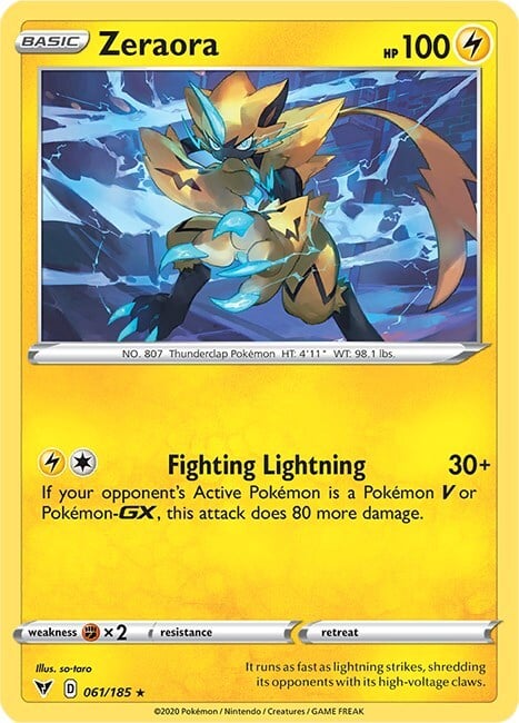 Zeraora Card Front