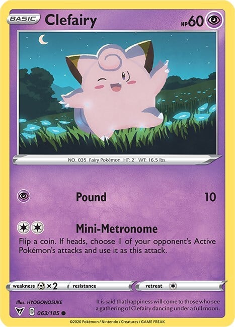 Clefairy Card Front