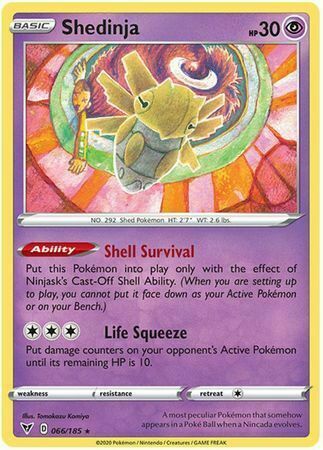 Shedinja [Shell Survival | Life Squeeze] Card Front