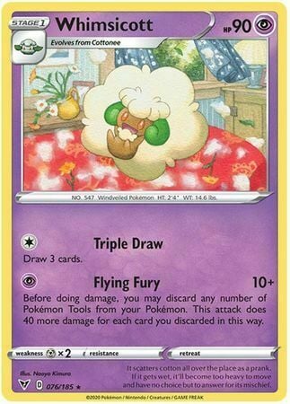 Whimsicott [Triple Draw | Flying Fury] Card Front