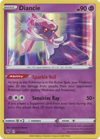 Diancie [Sparkle Veil | Sensitive Ray] Card Front