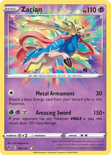 Zacian Card Front