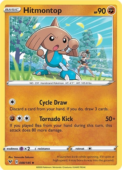 Hitmontop Card Front