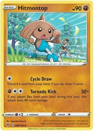 Hitmontop [Cycle Draw | Tornado Kick] Card Front