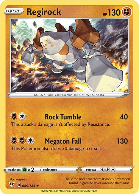 Regirock Card Front