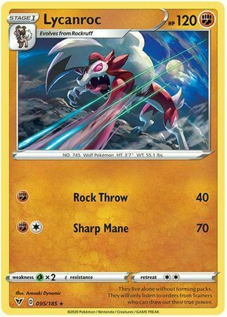 Lycanroc [Rock Throw | Sharp Mane] Card Front