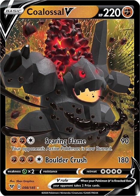 Coalossal V Card Front