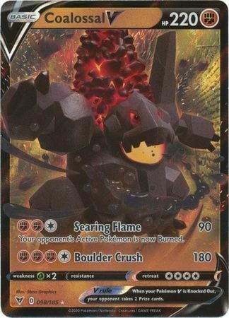 Coalossal V [Searing Flame | Boulder Crush] Card Front