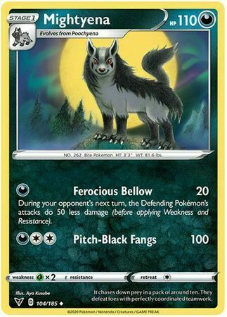 Mightyena [Ferocious Bellow | Pitch-Black Fangs] Card Front